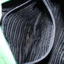 PRADA Tote Bag Nylon Green Gold Auth 153035-22