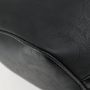 Christian Dior Trotter Canvas Boston Bag PVC Black Gold Auth 153036-16