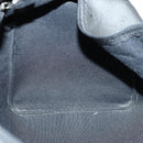 Christian Dior Trotter Canvas Boston Bag PVC Black Gold Auth 153036-18