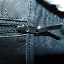 Christian Dior Trotter Canvas Boston Bag PVC Black Gold Auth 153036-20