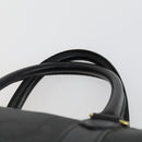 Christian Dior Trotter Canvas Boston Bag PVC Black Gold Auth 153036-8