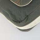 CHANEL Sports Line Shoulder Bag Canvas Gray Silver CC Auth 153037-11