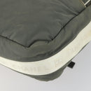 CHANEL Sports Line Shoulder Bag Canvas Gray Silver CC Auth 153037-12