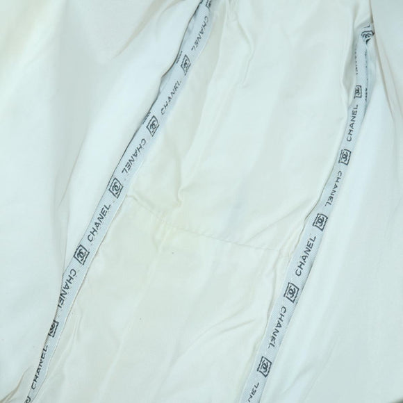 CHANEL Sports Line Shoulder Bag Canvas Gray Silver CC Auth 153037