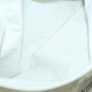 CHANEL Sports Line Shoulder Bag Canvas Gray Silver CC Auth 153037-21