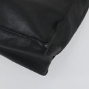 CHANEL COCO Mark Chain Shoulder Bag Lamb Skin Black Gold CC Auth 153038-9