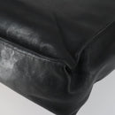 CHANEL COCO Mark Chain Shoulder Bag Lamb Skin Black Gold CC Auth 153038-15