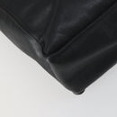 CHANEL COCO Mark Chain Shoulder Bag Lamb Skin Black Gold CC Auth 153038-16