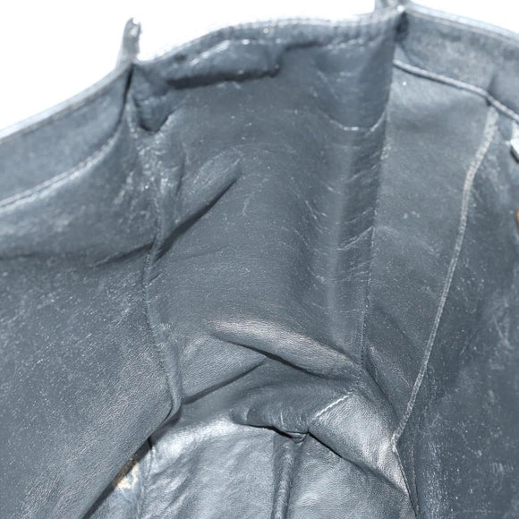 CHANEL COCO Mark Chain Shoulder Bag Lamb Skin Black Gold CC Auth 153038