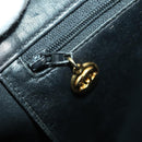 CHANEL COCO Mark Chain Shoulder Bag Lamb Skin Black Gold CC Auth 153038-20