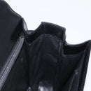 GUCCI Shoulder Bag Leather Black Gold Auth 153040-18