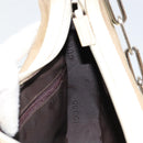 GUCCI Chain Shoulder Bag Canvas Beige Silver 001 3873 3754 Auth 153043-19