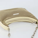 GUCCI Chain Shoulder Bag Canvas Beige Silver 001 3873 3754 Auth 153043-6