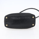 PRADA Hand Bag Nylon 2way Black Silver Auth 153044-5