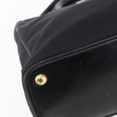 PRADA Hand Bag Nylon 2way Black Silver Auth 153044-16