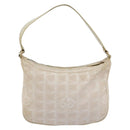 CHANEL New Travel Line Hand Bag Nylon Pink Gold CC Auth 153046-2