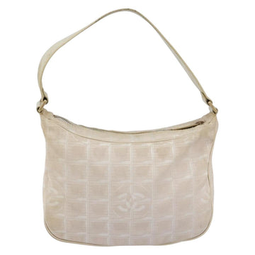 CHANEL New Travel Line Hand Bag Nylon Pink Gold CC Auth 153046 - 0