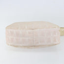 CHANEL New Travel Line Hand Bag Nylon Pink Gold CC Auth 153046-5