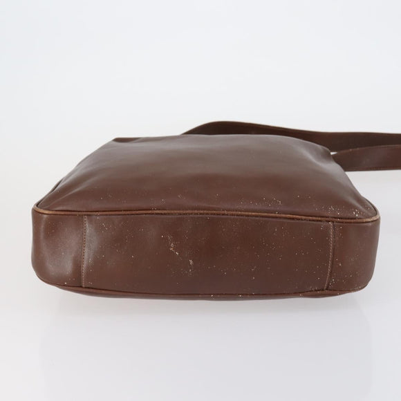 GUCCI Bamboo Hand Bag Leather 2way Brown Gold 001 1577 3754 Auth 153052