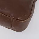 GUCCI Bamboo Hand Bag Leather 2way Brown Gold 001 1577 3754 Auth 153052-12