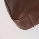 GUCCI Bamboo Hand Bag Leather 2way Brown Gold 001 1577 3754 Auth 153052-13