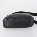 GUCCI Bamboo Shoulder Bag Leather 2way Black Gold 001 1638 Auth 153053-11