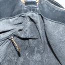 GUCCI Bamboo Shoulder Bag Leather 2way Black Gold 001 1638 Auth 153053-17