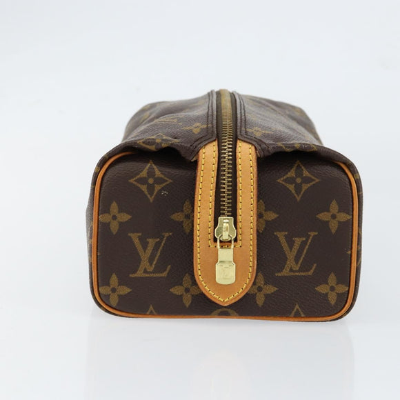 LOUIS VUITTON Monogram Trousse Patte Pression Cosmetic Pouch M47636 Auth 153054