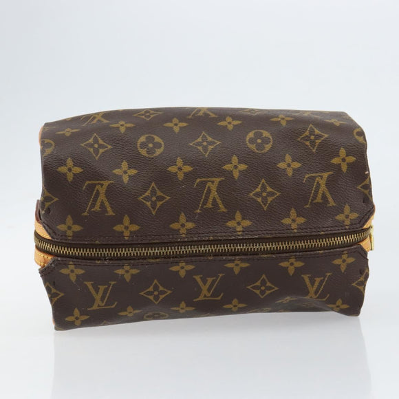 LOUIS VUITTON Monogram Trousse Patte Pression Cosmetic Pouch M47636 Auth 153054