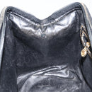 FENDI Zucca Canvas Hand Bag Black Brown Auth 153055-23