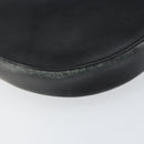 PRADA Shoulder Bag Leather Black Silver Auth 153057-14