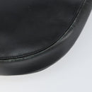 PRADA Shoulder Bag Leather Black Silver Auth 153057-15