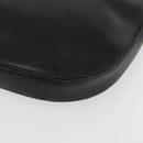 PRADA Shoulder Bag Leather Black Silver Auth 153057-16