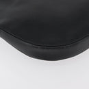 PRADA Shoulder Bag Leather Black Silver Auth 153057-17
