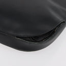 PRADA Shoulder Bag Leather Black Silver Auth 153057-10