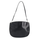 PRADA Shoulder Bag Leather Black Silver Auth 153057-13