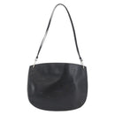 PRADA Shoulder Bag Leather Black Silver Auth 153057-13