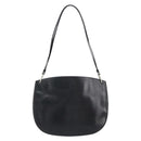 PRADA Shoulder Bag Leather Black Silver Auth 153057-2