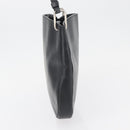 PRADA Shoulder Bag Leather Black Silver Auth 153057-4