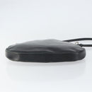 PRADA Shoulder Bag Leather Black Silver Auth 153057-5