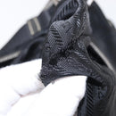 PRADA Shoulder Bag Nylon Black Silver Auth 153058-9