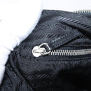 PRADA Shoulder Bag Nylon Black Silver Auth 153058-24