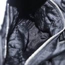 PRADA Shoulder Bag Nylon Black Silver Auth 153058-25