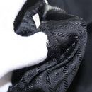 PRADA Shoulder Bag Nylon Black Silver Auth 153058-11