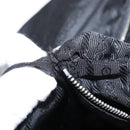 PRADA Shoulder Bag Nylon Black Silver Auth 153058-26