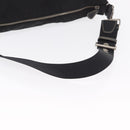 PRADA Shoulder Bag Nylon Black Silver Auth 153058-7