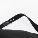 PRADA Shoulder Bag Nylon Black Silver Auth 153058-14