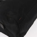 PRADA Chain Shoulder Bag Nylon Black Silver Auth 153059-9