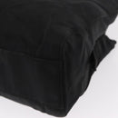 PRADA Chain Shoulder Bag Nylon Black Silver Auth 153059-14