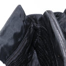 PRADA Chain Shoulder Bag Nylon Black Silver Auth 153059-18